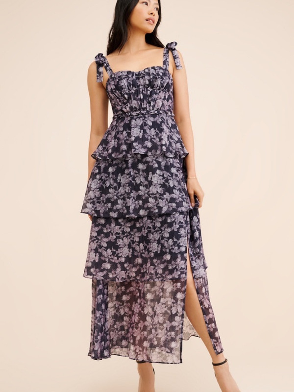 Anthropologie Mellorie Tiered Maxi Dress by ASTR The Label